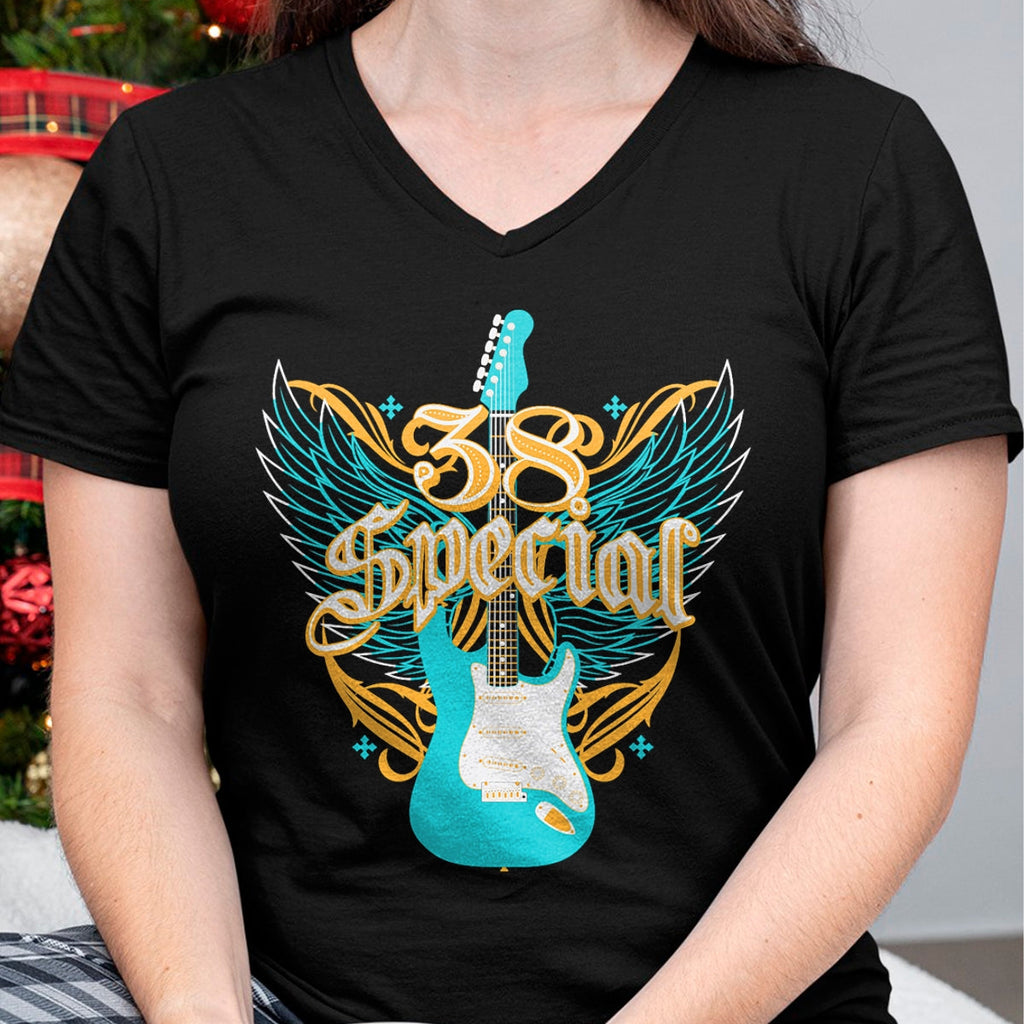 Guitar Lover Shirt, Funny Guitar UnisexT-Shirt/Hoodie/Sweatshirt HLT00 - 38 Special Guitar Wings T-Shirt